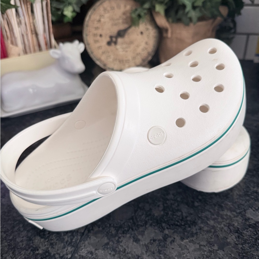 SOLD CROCS Crocband Platform shoes